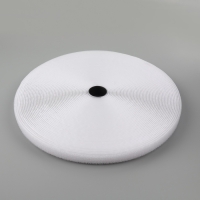 Липучка гибридная, 20 мм &times; 25 &plusmn; 1 м, цвет белый