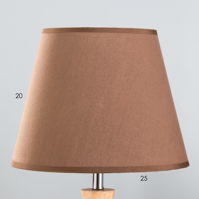 Настольная лампа "Омбр" E27 40Вт коричневый 25х25х42 см RISALUX