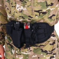 Сумка поясная "Аdventure", с доп карманами, черная Сумка поясная "Аdventure", с доп карманами, черная