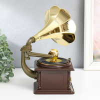 Шкатулка музык граммофон механич 15*20,5*25,5 см Шкатулка музык граммофон механич 15*20,5*25,5 см
