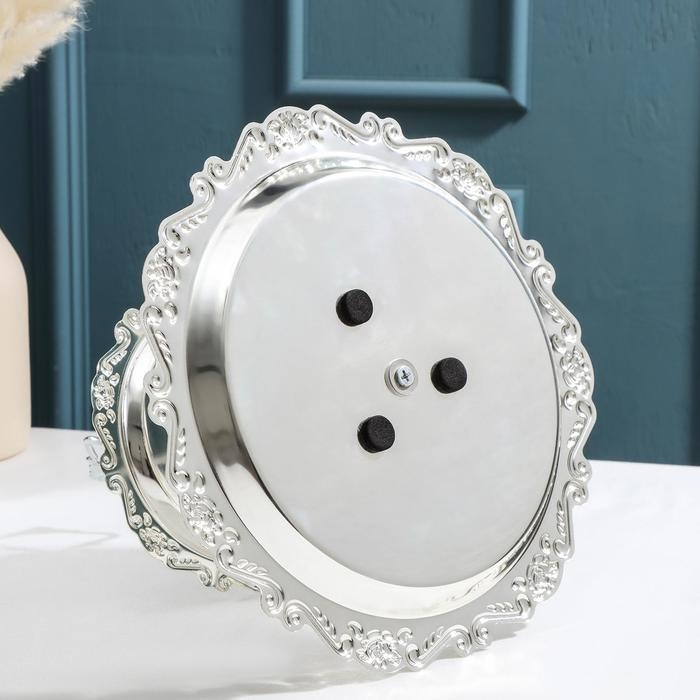 Подставка для десертов и фруктов 2-х ярусная «Изида», 25×25×26 см, цвет серебряный Подставка для десертов и фруктов 2-х ярусная «Изида», 25×25×26 см, цвет серебряный