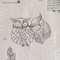 Постельное бельё "Этель" евро Ушастые совы (вид 2) 200 х 217 см, 220 х 240 см, 70 х 70 - 2 шт