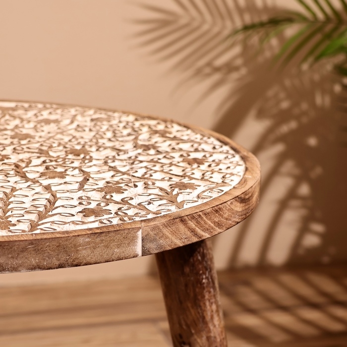 Столик кофейный 40х40х47 см, манговое дерево Столик кофейный 40х40х47 см, манговое дерево