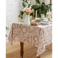 Скатерть Доляна &laquo;Приданое&raquo; 140&times;180 см, 100% п/э