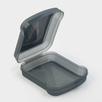 Контейнер для бутербродов, 17&times;13&times;4,2 см, цвет чёрный