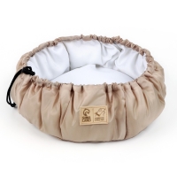 Лежанка для кошек и собак двусторонняя бежевая, 50-30х12 см Лежанка для кошек и собак двусторонняя бежевая, 50-30х12 см