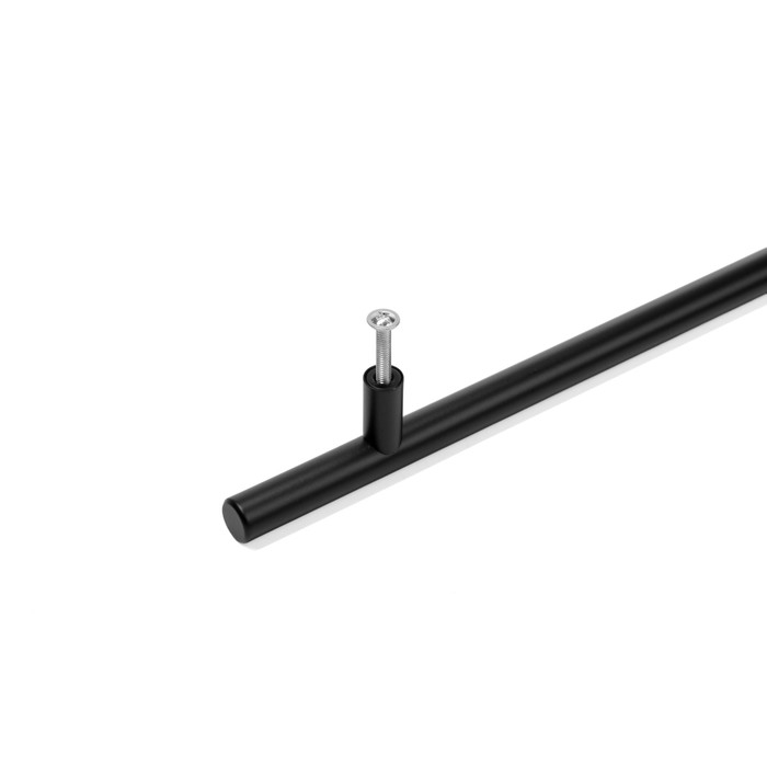 Ручка рейлинг ТУНДРА,  нерж. сталь, d=12 мм, м/о 160 мм, цвет черный, фасовка 500
