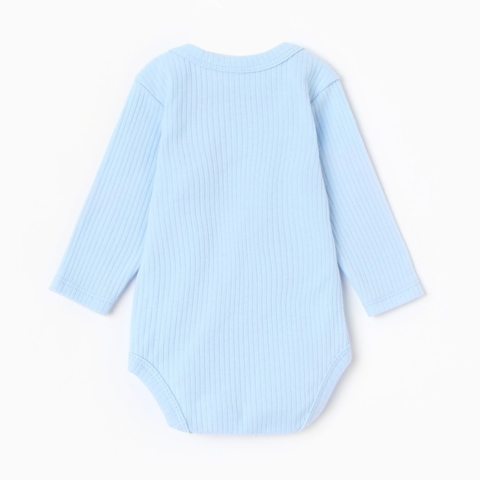 Боди с дл. рукавом Крошка Я , рост 80-86 см, голубой
