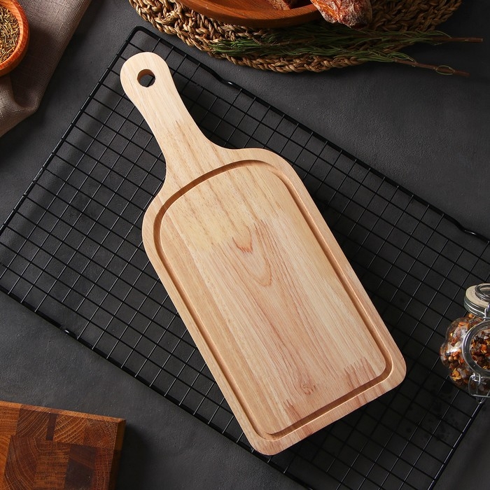 Доска для подачи Magistro &laquo;Дубрава&raquo;, 34&times;14&times;1,5 см, дуб