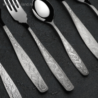 Набор столовый «Уралочка», 60 предметов, толщина 2 мм, декоративная коробка, цвет серебряный Набор столовый «Уралочка», 60 предметов, толщина 2 мм, декоративная коробка, цвет серебряный