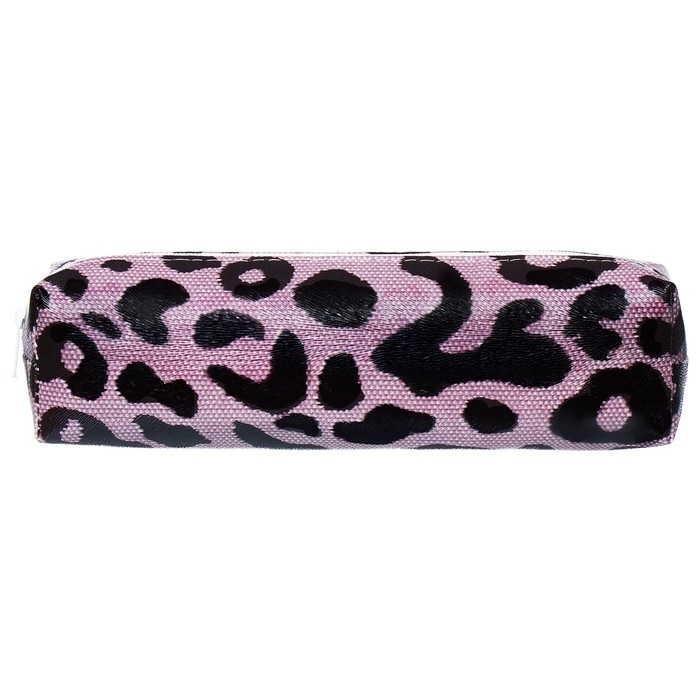 Пенал школьный на молнии Пенал школьный на молнии "Леопард" Calligrata, розовый