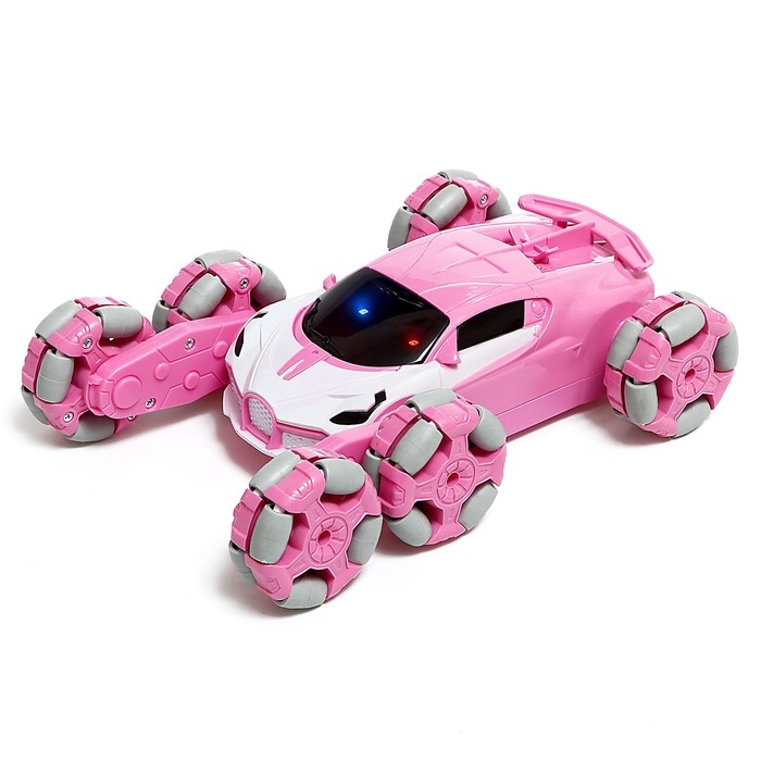 Машина радиоуправляемая &laquo;Трюковая&raquo;, с аккумулятором, дым, цвет розовый