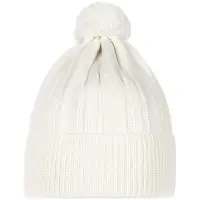 Шапка Knit Beat, белая (молочная) Шапка Knit Beat, белая (молочная)