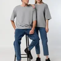 Футболка унисекс оверсайз Street Vibes, серая, размер M/L