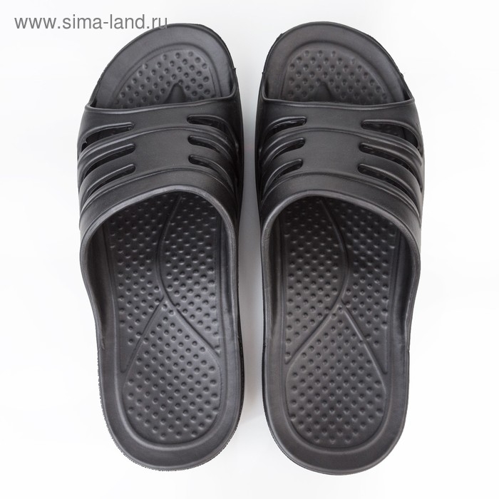 Сланцы мужские &laquo;Тайм&raquo; цвет чёрный, размер 45-46