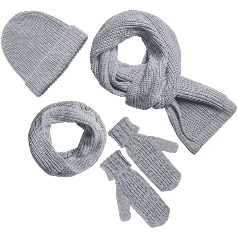 Шарф Nordkyn, светло-серый меланж