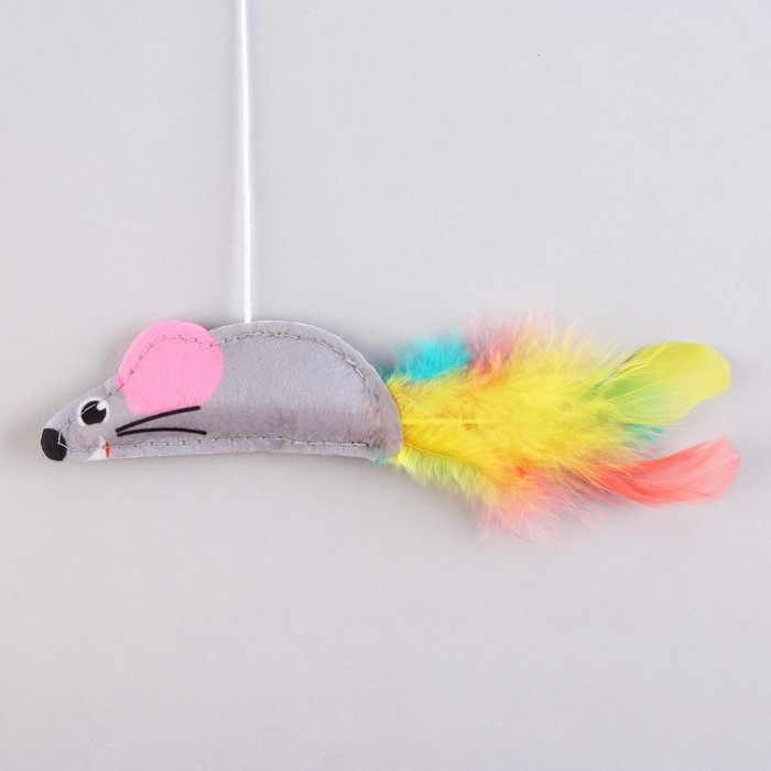 Дразнилка из фетра &laquo;&lrm;Мышка&raquo;, 7,8х3,1 см