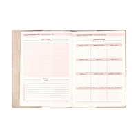 Ежедневник датир 2025г А6+ 176л ESCALADA, мяг обл, иск кожа, тис ф, кр бл 70г/м2, бежевый Ежедневник датир 2025г А6+ 176л ESCALADA, мяг обл, иск кожа, тис ф, кр бл 70г/м2, бежевый