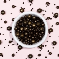 Посыпка кондитерская "Жемчуг", бронза, микс, 50 г Посыпка кондитерская "Жемчуг", бронза, микс, 50 г