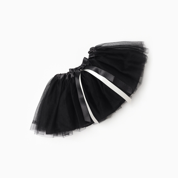 Юбка нарядная для девочки Крошка Я, цвет чёрный, 17 см