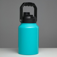 Термос, 2 л, Тропа "Бидон", сохраняет тепло 48 ч, бирюзовый