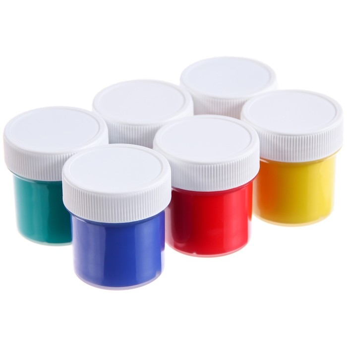 Гуашь 6 цветов по 20 мл, «Смешарики», карамельная Гуашь 6 цветов по 20 мл, «Смешарики», карамельная