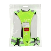 Жилет сигнальный, светоотражающий с регулируемым размером, салатовый, LED сигнал, 4 режима Жилет сигнальный, светоотражающий с регулируемым размером, салатовый, LED сигнал, 4 режима