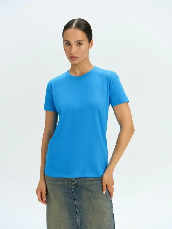 Футболка Regent 150 ярко-бирюзовая, размер XS