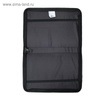 Папка для чертежей и рисунков для художников А3, 450 х 320 х 30 мм, с ручками, каркасная, текстильная, 3 кармана, чёрная, Estado