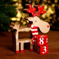 Вечный календарь &laquo;Олень&raquo; 15 &times; 3 &times; 17 см