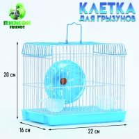 Клетка для грызунов укомплектованная RT-2q, 22 х 16 х 20 см, голубая (фасовка 30 шт) Клетка для грызунов укомплектованная RT-2q, 22 х 16 х 20 см, голубая (фасовка 30 шт)