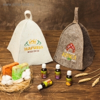 Шапка для бани с вышивкой "Царица" Шапка для бани с вышивкой "Царица"