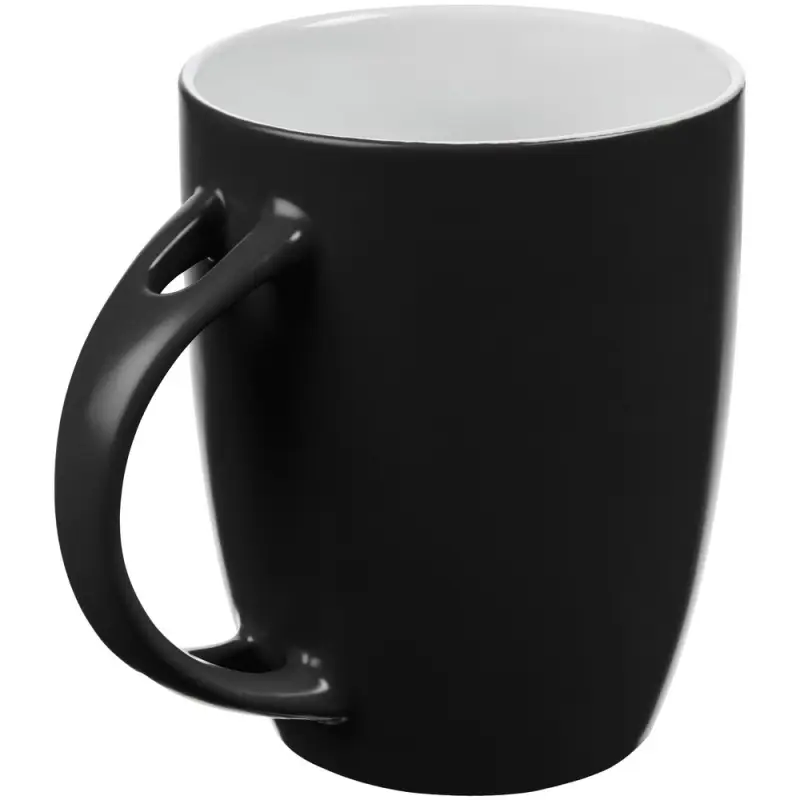 Кружка с ложкой Cheer Up, ver.2, черная Кружка с ложкой Cheer Up, ver.2, черная