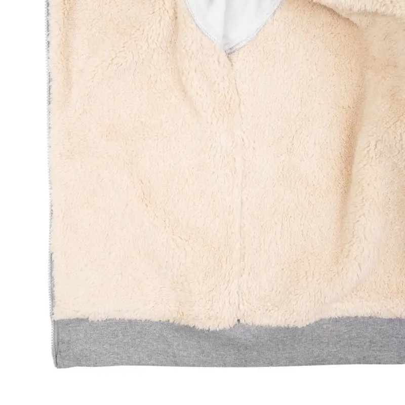 Толстовка унисекс на молнии Sherpa 280, серый меланж, размер XS