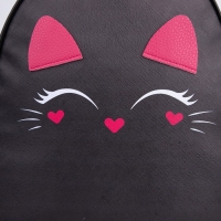 Рюкзак детский для девочки из искусственной кожи &laquo;Котик&raquo;, 30х25 см