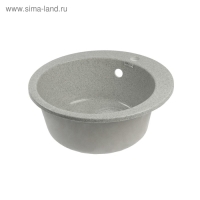 Мойка кухонная из камня MARRBAXX Виктори Z30Q10, d=475 мм, глянцевая, светло-серая Мойка кухонная из камня MARRBAXX Виктори Z30Q10, d=475 мм, глянцевая, светло-серая