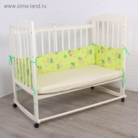 Бортик для мальчика, цвет МИКС с принтом, бязь, синтепон 5142