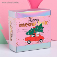 Зарядное устройство, попсокет, наушники, флешка и штекер &laquo;Happy meow box&raquo;, набор