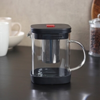 Чайник стеклянный заварочный &laquo;Хюгге&raquo;, 600 мл, с металлическим ситом