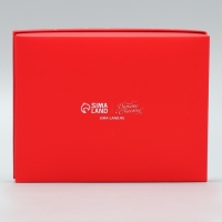 Коробка подарочная новогодняя складная &laquo;С Новым годом&raquo;, красная, 16.5 х 12.5 х 5 см, Новый год