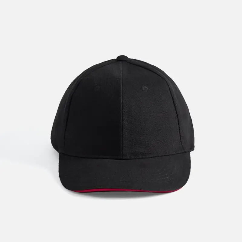 Бейсболка Buffalo, черная с красным Бейсболка Buffalo, черная с красным