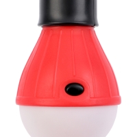 Фонарь кемпинговый, 60 Лм, 3 режима, 3 ААА, 11 х 5 см, красный