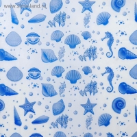 Штора для ванной &laquo;Ракушки&raquo;, 180&times;180 см, цвет белый