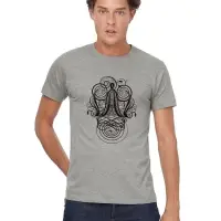 Футболка мужская &laquo;Антиква А&raquo;, серый меланж, размер S