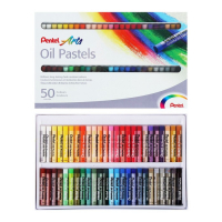 Пастель масляная, 50 цветов, Pentel, 8/60мм, в картоне Пастель масляная, 50 цветов, Pentel, 8/60мм, в картоне