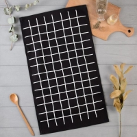 Полотенце кухонное Доляна &laquo;Клетка&raquo; 35х60 см, 100% хл, 160г/м2