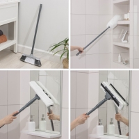 Комплект для уборки Raccoon &laquo;Универсальный&raquo;, 6 предметов: насадка моп, флаундер для швабры с насадкой, метла, окномойка, щётка для пыли и черенок.