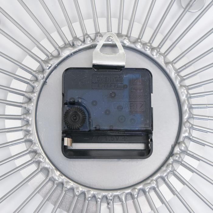 Часы настенные, серия: Ажур, Часы настенные, серия: Ажур, "Кристаллы", плавный ход, d-35 см, циферблат 13 см