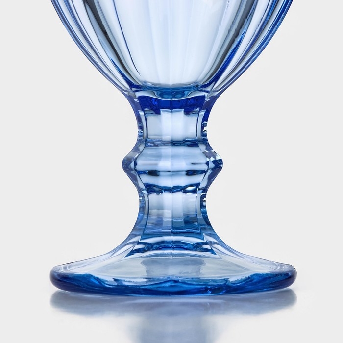 Бокал стеклянный для вина &laquo;Роман&raquo;, 240 мл, цвет синий