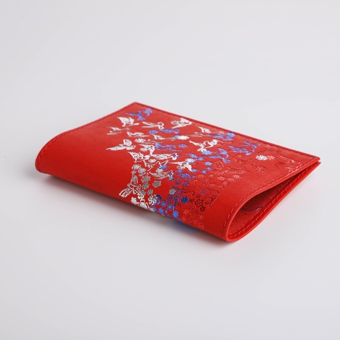 Обложка для паспорта, цвет красный